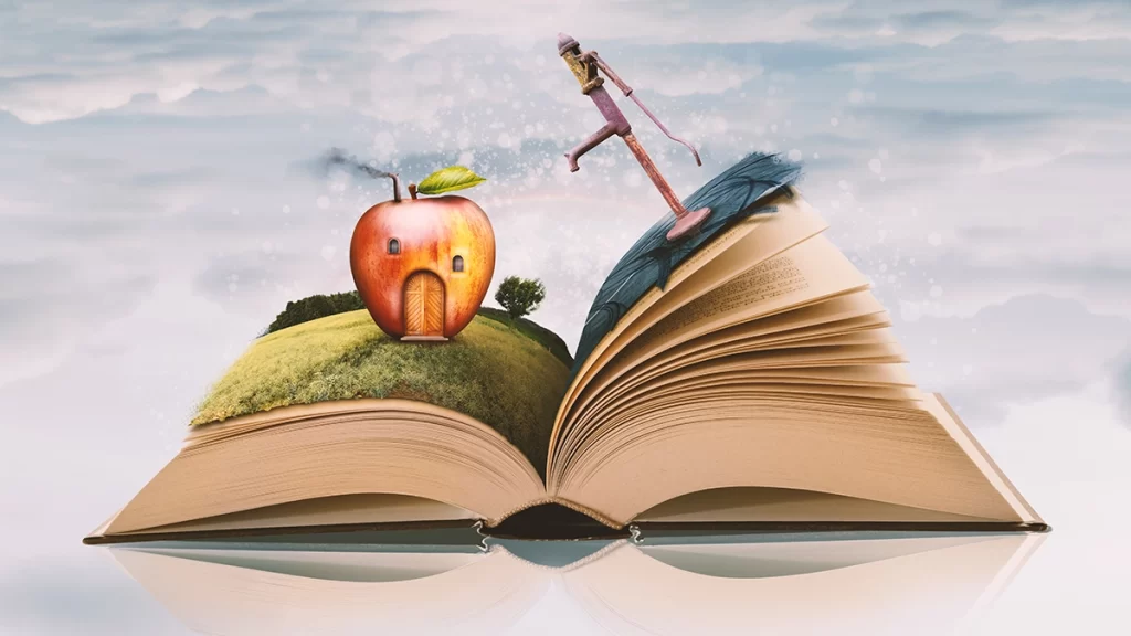 抽象的な絵本のイメージ