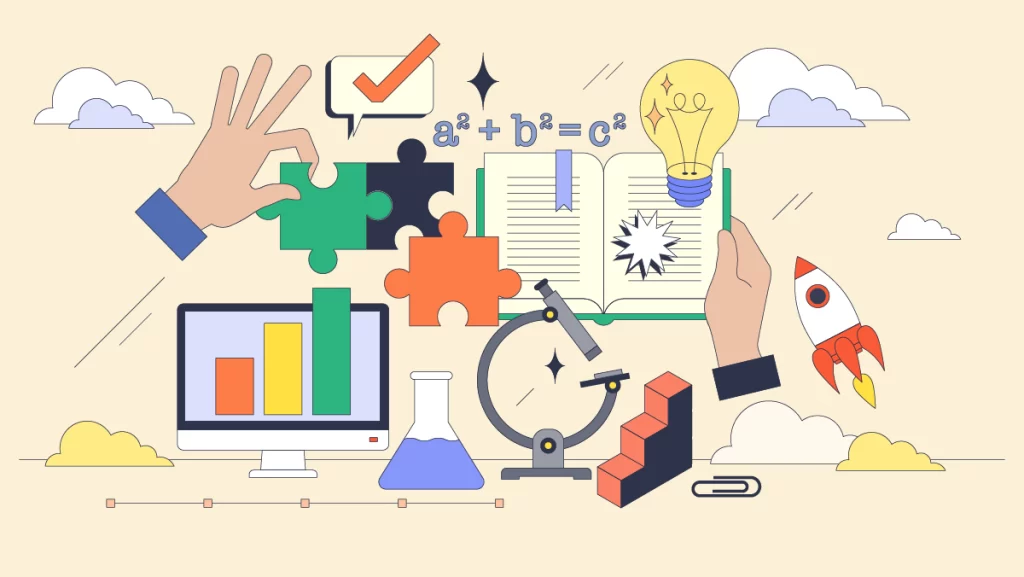 理数脳の抽象イメージ