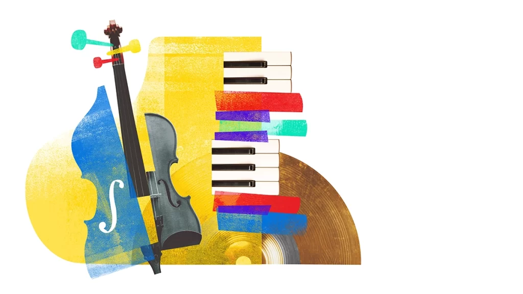 リズム抽象イメージ